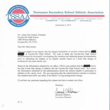 TSSAA force Fayetteville City to forfeit six games