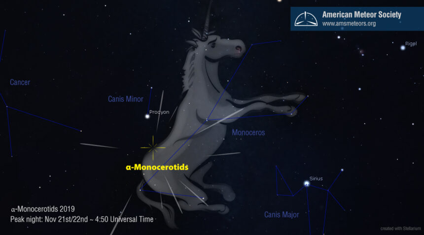 Southern Stargazing: Unicorn meteor storm predicted for Thursday