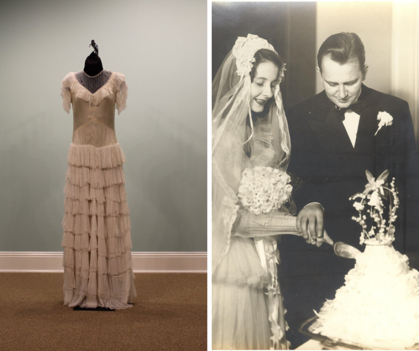 Oakland Mansion’s Wedding Dresses through the Decades ends March 1