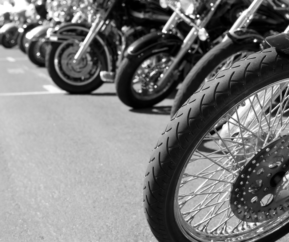 motorcycles on the historic Lynchburg Square
