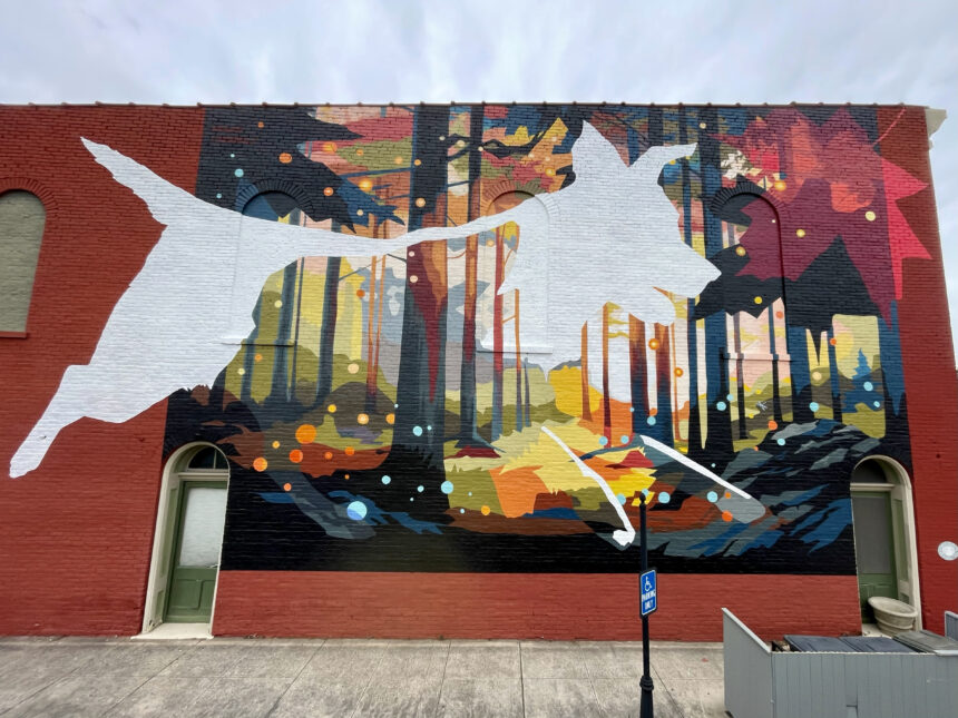 Second Lincoln County Process mural goes up in Fayetteville