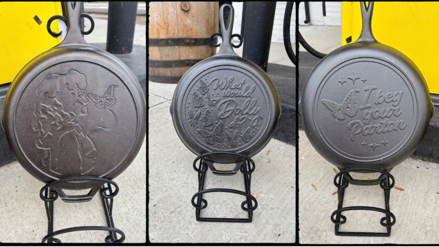 Lodge Store hosts Dolly Parton-themed skillet painting class
