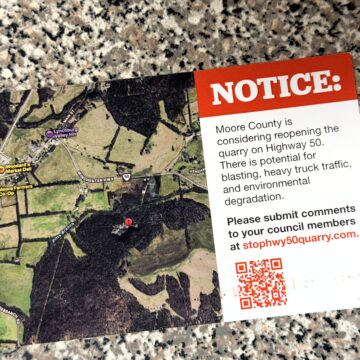 Who is behind Moore County’s anonymous quarry campaign?
